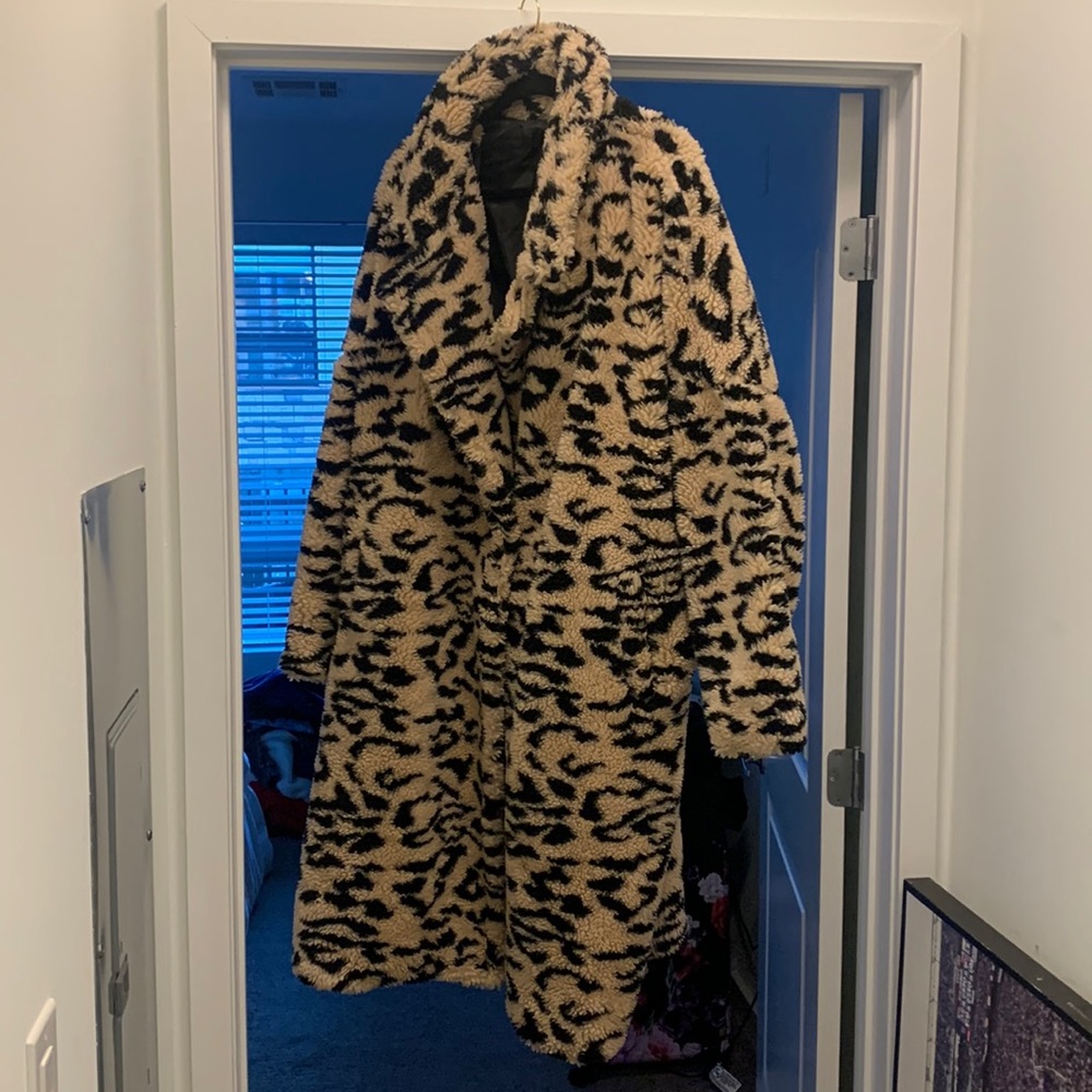 ASOS faux fur teddy coat
